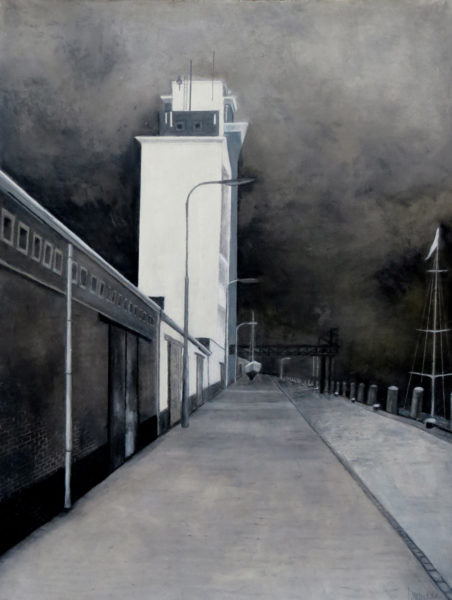 The grain silo Oil pastel on paper | 36