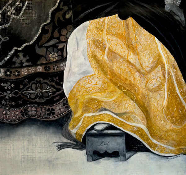 Oil pastel and acrylic on paper | 40